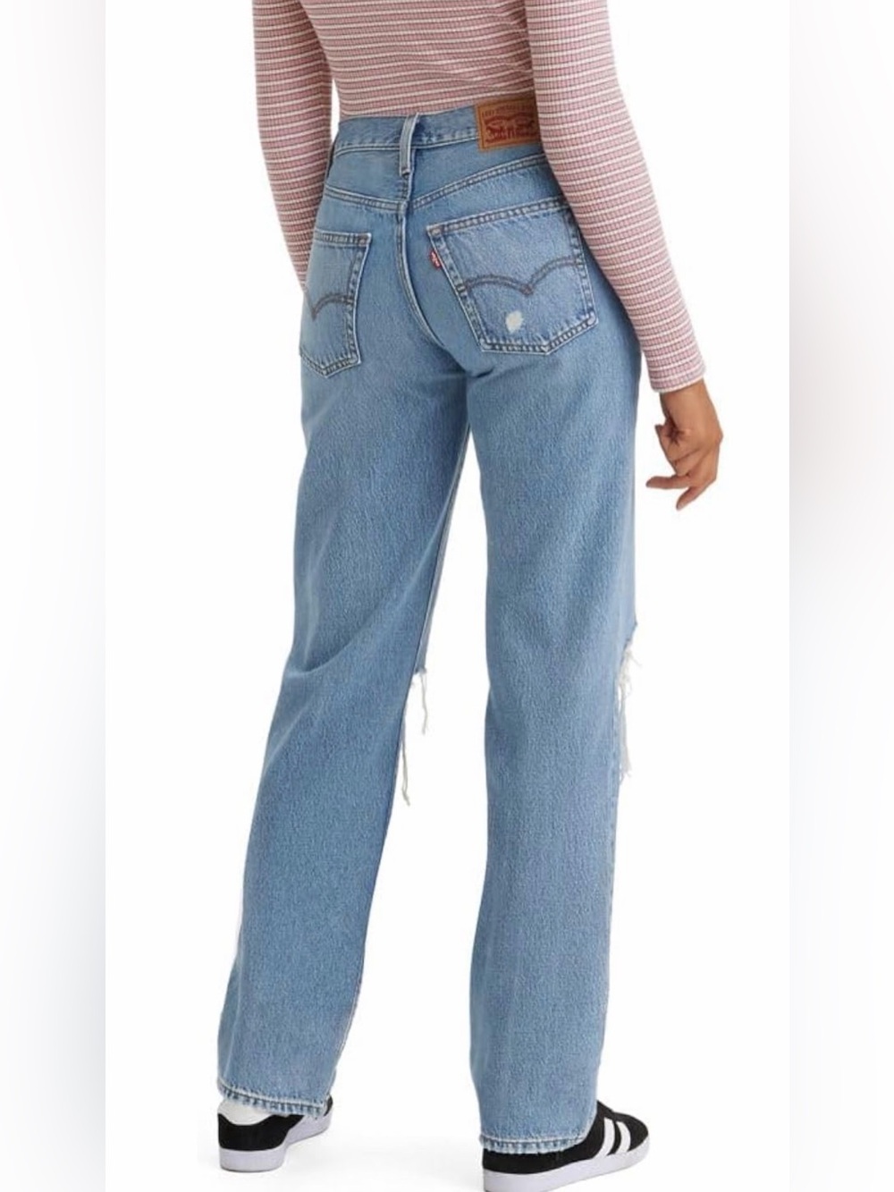Levi's Straight Leg Jeans in Light Blue Denim